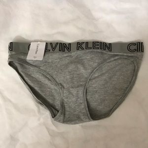 Gray Calvin Klein panties bikini, size small